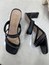 Vintage Double Strap Slid on Heels